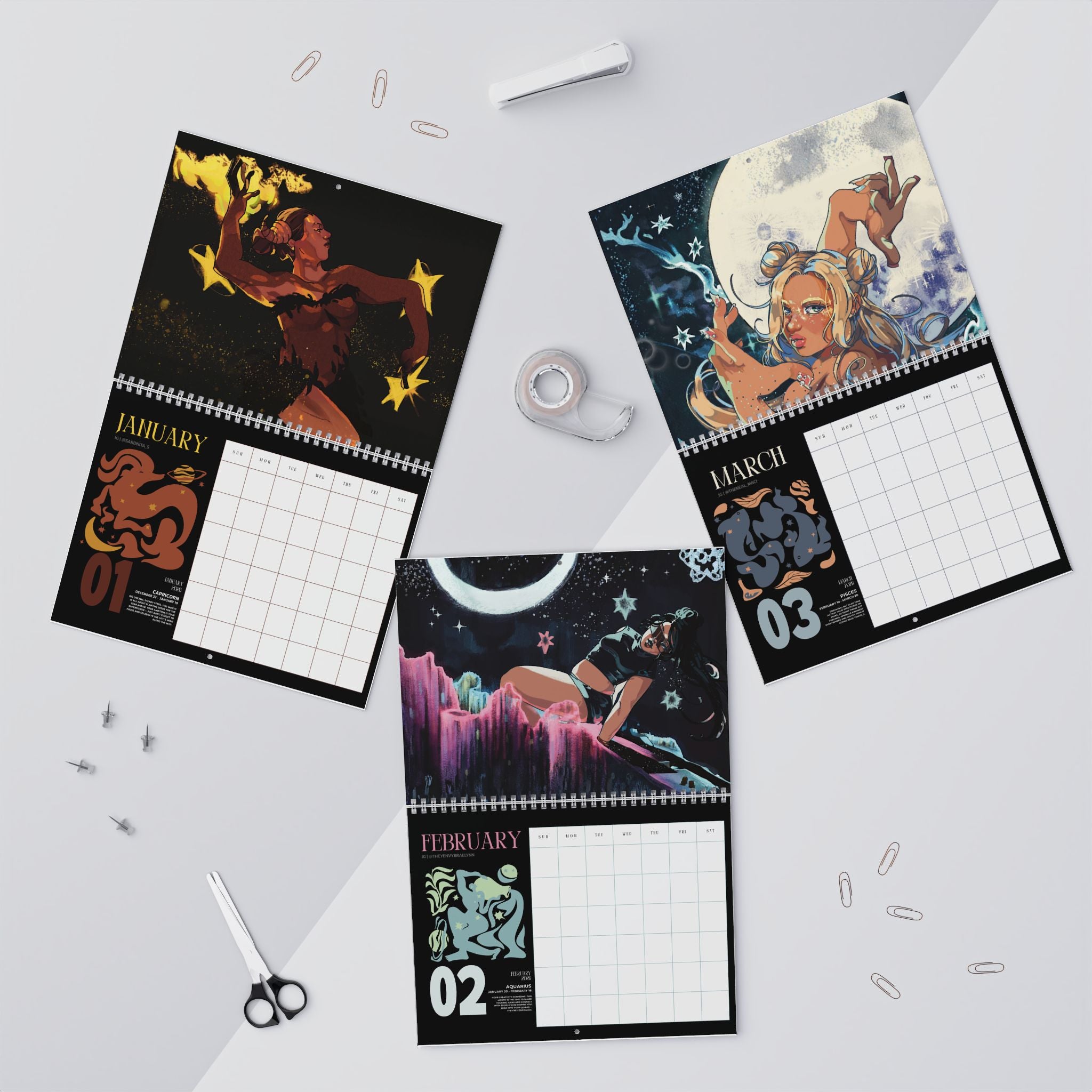 House of Moschino Interstellar Zodiac Calendar | 12 Original Stars & Looks